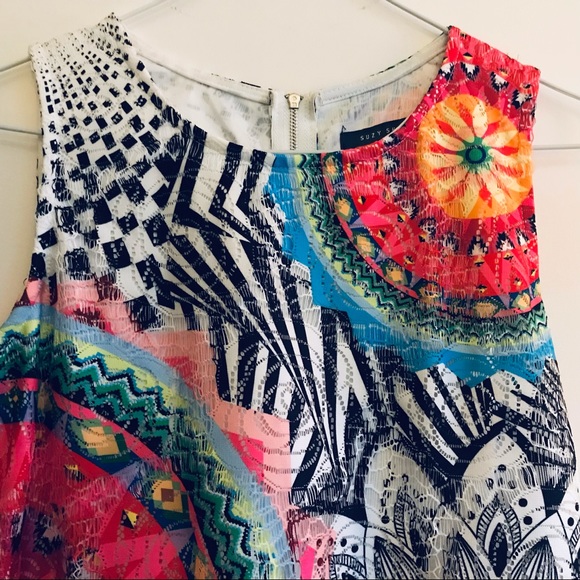 Suzy Shier Boho printed Dress - Size M - Picture 3 of 4